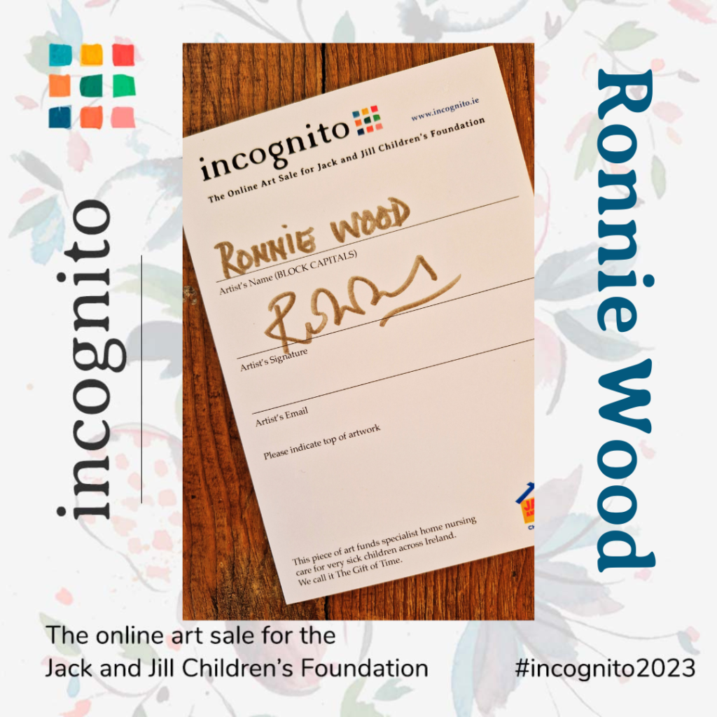 Incognito 2023 Ireland S Most Mysterious Art Sale In Aid Of The Jack   Incognito 2023 Artist Ronnie Wood 1024x1024 